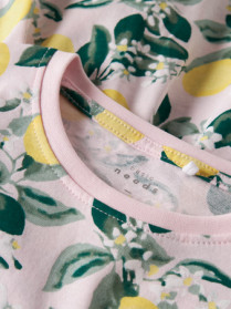 NAME IT Kortærmet Kjole Vigga Ballerina Peach Lemon